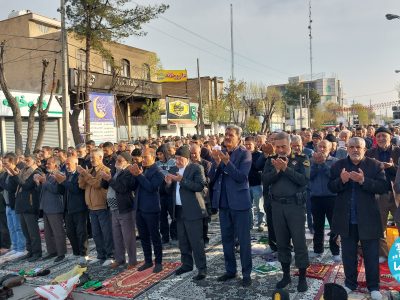 شکرانه بندگی با اقامه نماز عید فطر در مرودشت