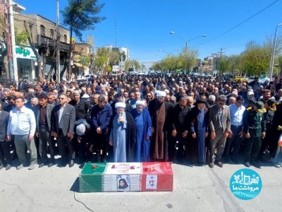تشییع پیکر شهیده شورانگیز کاظمی در مرودشت