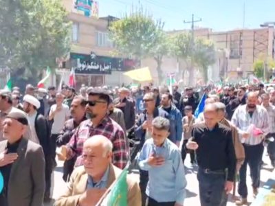 حضور شکوهمند ادارات مرودشت در اربعین رهبر شهید