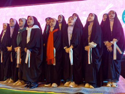 شکوه حضور دختران مرودشتی در جشن میلاد کریمه
