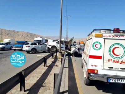 ۴ مصدوم در حادثه رانندگی جاده مرودشت به شیراز