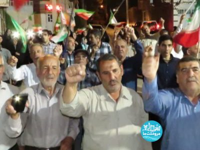 جلوه هایی از حضور شبانه مردم سیدان درخیابان