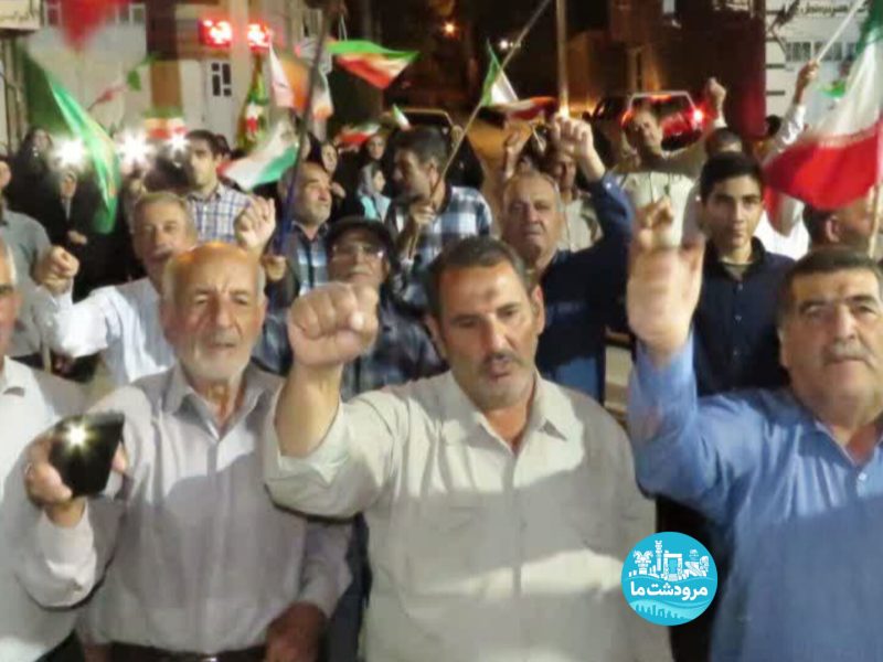 جلوه هایی از حضور شبانه مردم سیدان درخیابان