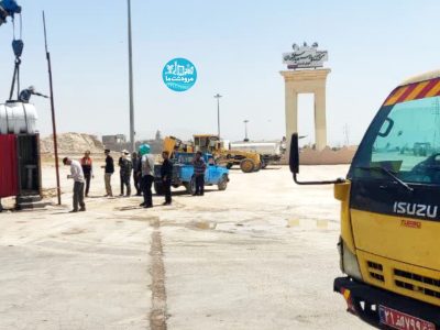 آماده سازی موکب شهیدجابر،ازاستقبال وپذیرایی زائران رهبرشهید در ورودی شهرمرودشت