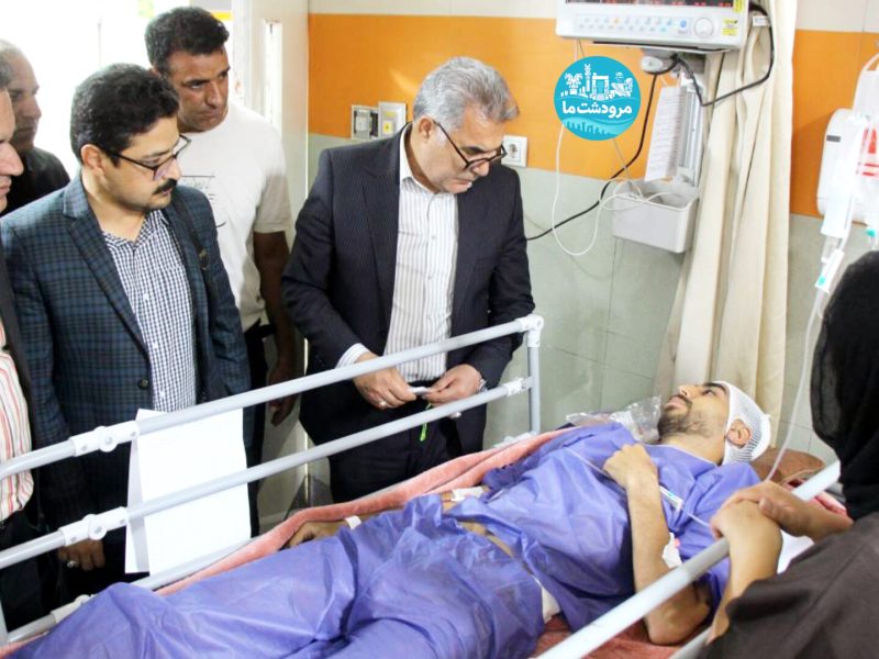 عیادت فرماندار مرودشت از مجروحان حمله آمریکا